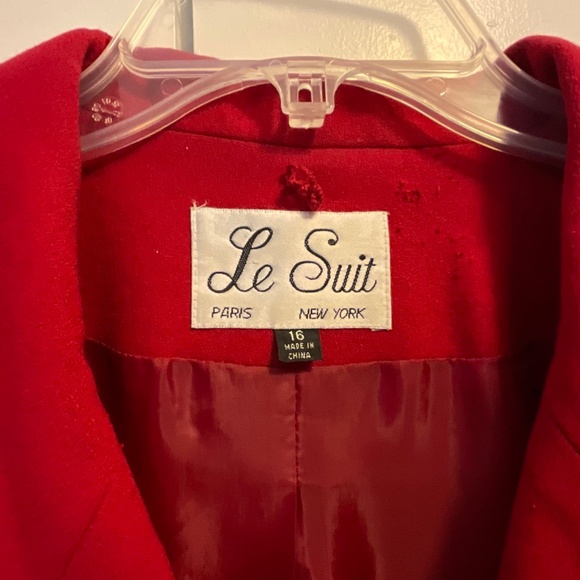 Women’s red Le Suit suit jacket size 16 - Picture 2 of 7